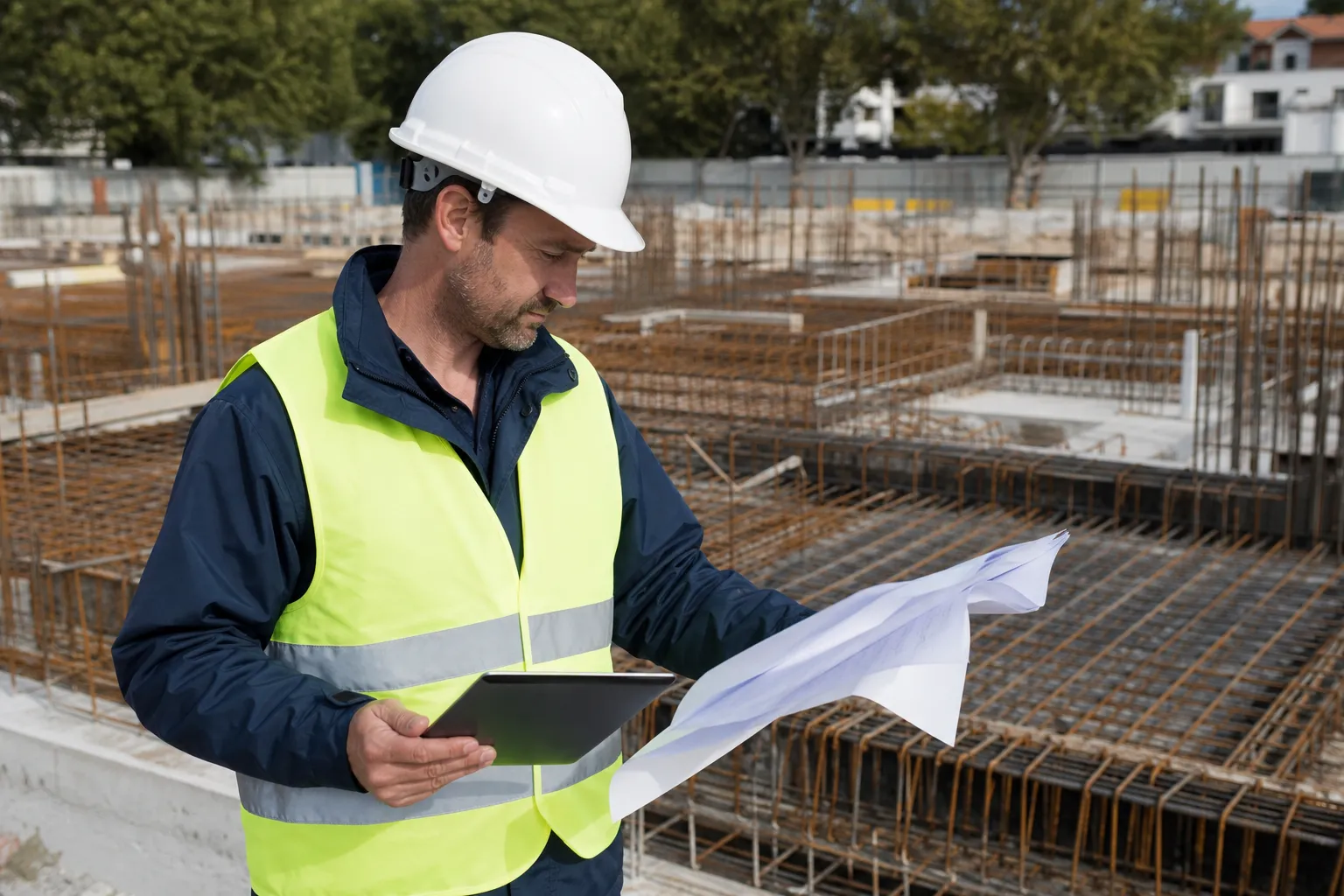 Expert controlant la coherence des plans et de l etude de sol des fondations dans le Val-d'Oise (95)