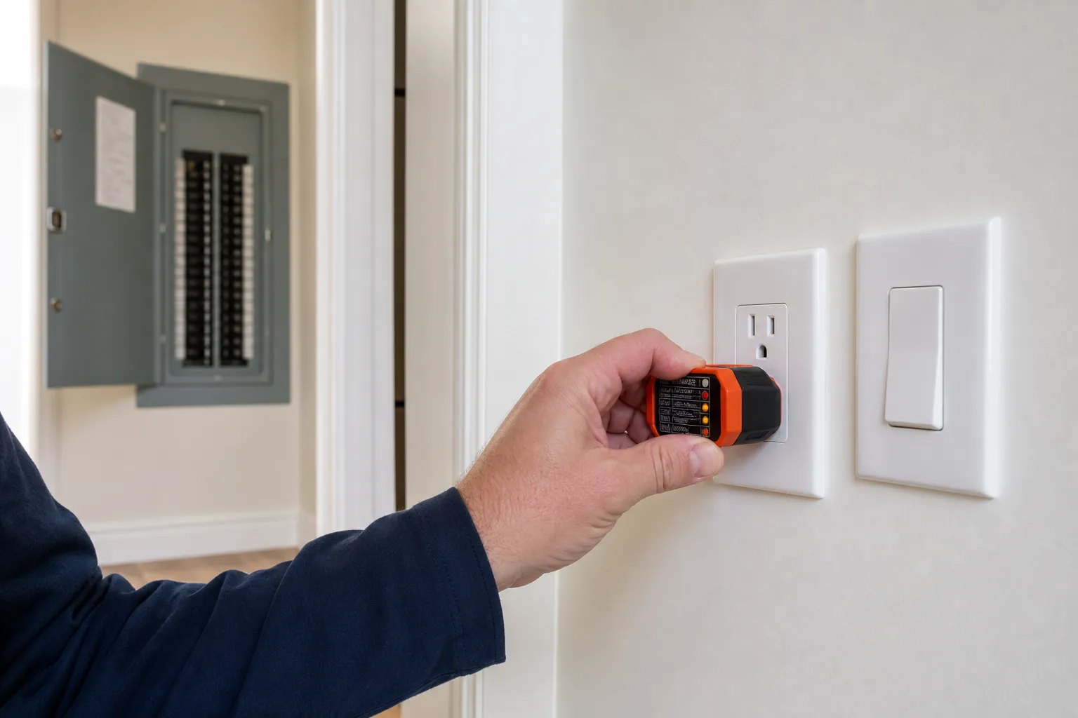 Controle de l'installation electrique lors d'une pre-livraison VEFA dans le Val-d'Oise