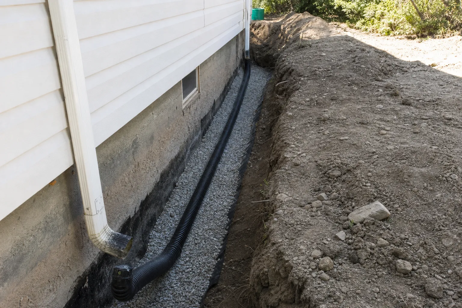 Drainage périphérique des fondations dans le Val-d'Oise