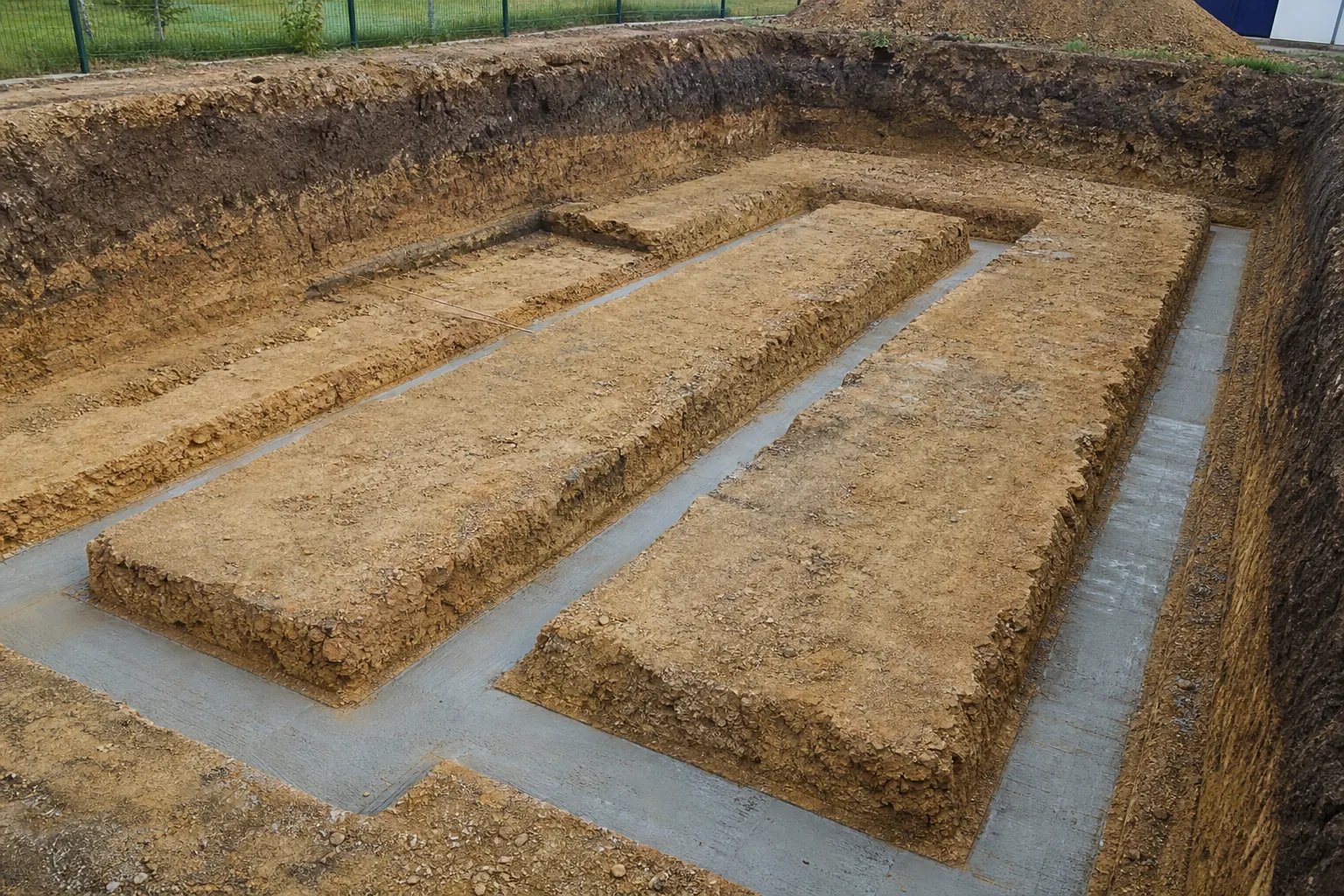 Fouilles et sol d assise des fondations d une maison individuelle dans le Val-d'Oise (95)