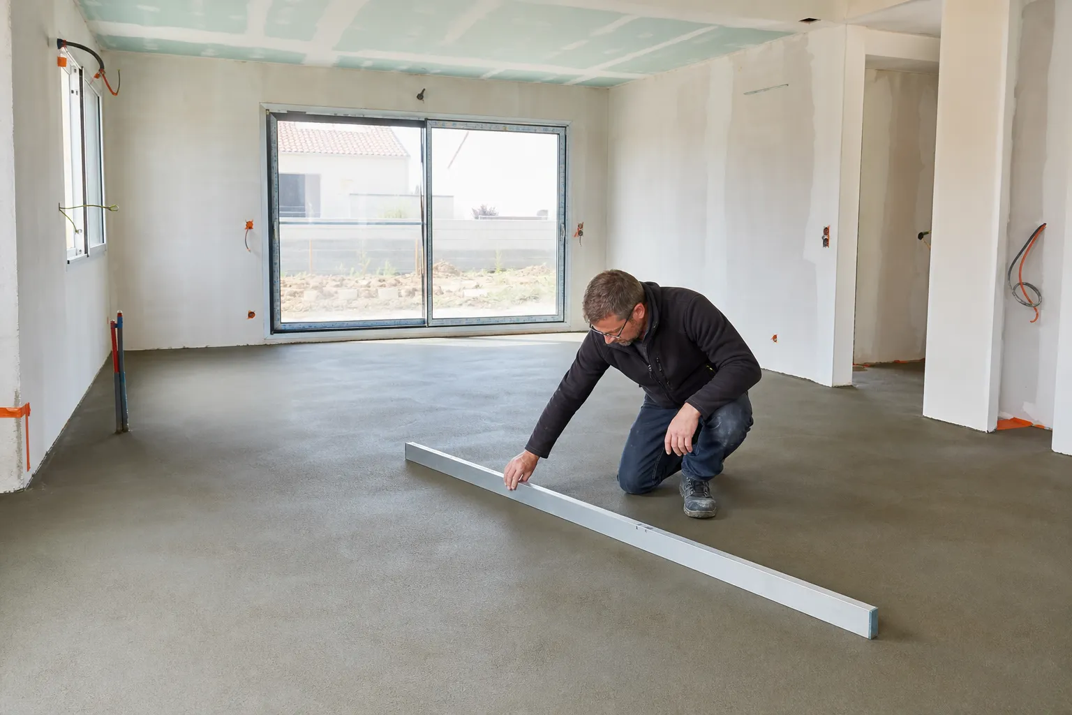 Visite de chantier CCMI au stade de la chape par un expert en batiment dans le Val-d'Oise (95)
